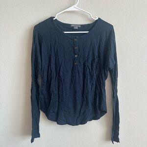Vince women’s long sleeve top - navy blue - size small